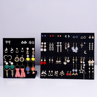Support de rangement direct en stock, présentoir à bijoux en velours personnalisé pour bracelets, boucles d'oreilles et colliers