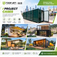 Maison conteneur préfabriquée modulaire isolée en acier, prête à l'emploi, de 20 pieds, démontable, portable, en kit, pour usage hôtelier