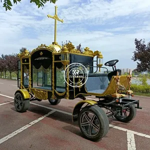 Luxe Klassieke Lijkwagen Auto Doodskist Paardenrijtuig Begrafenisvervoer Elektrische Lijkwagen