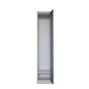 Armoire en acier moderne industrielle à une seule porte verrouillable pour bureau, maison, salle de sport, école avec rangement pour vêtements suspendus - Product Image 2