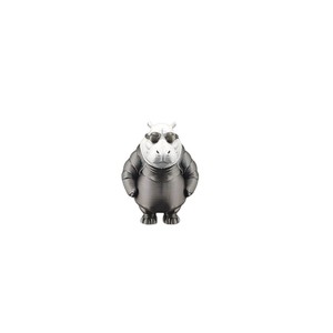 Figurine d'hippopotame imprimée en 3D, sculpture animale originale, décoration de bureau moderne, ornement de bureau, jouet lunettes de soleil tactiques, cadeau personnalisé - Product Image 5