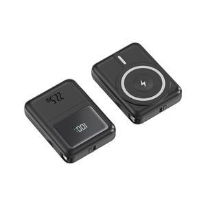 Портативный подарок 22,5 Вт быстрое зарядное устройство Оптовая продажа 10000 мАч мини PowerBanks встроенные кабели магнитное Беспроводное зарядное устройство батареи - Product Image 2