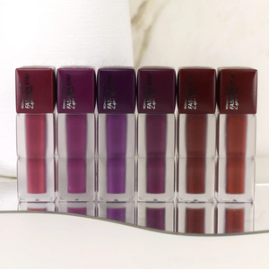 Gloss à lèvres mat de couleur foncée en gros, <span class=keywords><strong>ROMANTIC</strong></span> <span class=keywords><strong>BIRD</strong></span> Maquillage, série foncée violette, ensemble de gloss à lèvres 6 couleurs mélangées - Product Image 3