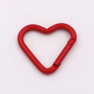 Hợp kim nhôm nhỏ Móc chìa khóa vòng móc hình trái tim D mùa xuân Keychain Carabiner Clip - Product Image 6