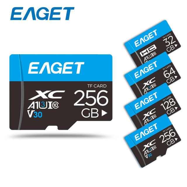 EAGET Mini Sd Card 64GB Class 10 Tf Card for Android Mobile Phone Camera Sd case Tablet Memory Card