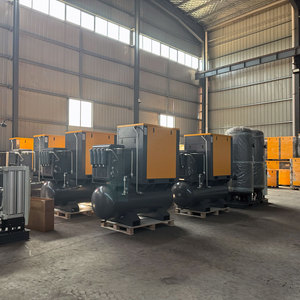 เครื่องอัดอากาศแบบสกรูออลอินวัน 7.5 กิโลวัตต์ 10 แรงม้า 4 in 1 พร้อมถังเก็บลมและเครื่องทำลมแห้งในตัว ประหยัดพลังงาน - Product Image 4