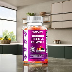 מותאם אישית תווית סיבים פרוביוטיים טעם טבעי 60 גומות מסייע תוסף בריאות העיכול למבוגרים - Product Image 2