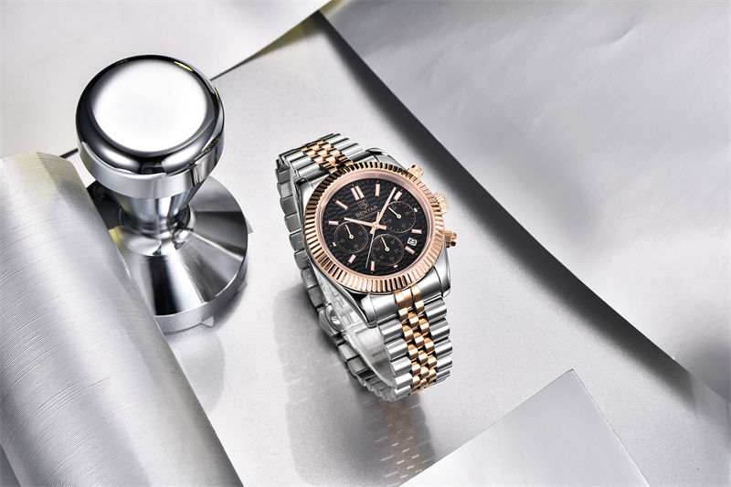 BENYAR acier inoxydable étanche sport Quartz hommes montre haut marque mode chronographe horloge de luxe Relogio Masculino