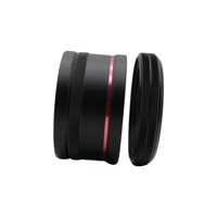 Boîtier d'objectif photographique personnalisé en aluminium et acier inoxydable pour lentilles optiques, usiné par CNC, anodisé, pour équipement photographique