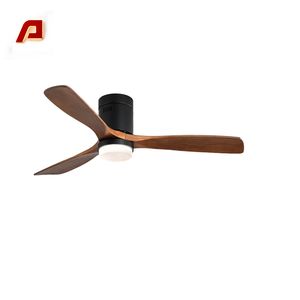 Ventilateur de plafond LED vintage de style américain au meilleur <span class=keywords><strong>prix</strong></span>, 52 pouces, télécommande, lumière, BLDC 220v, corps en métal enroulé, intensité variable - Product Image 6