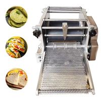 Machine de production continue de tortillas en acier inoxydable, pour tortillas de farine, tortillas de maïs, crêpes, roti et pains plats fins
