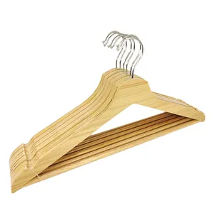 Custom Wholesale Premium Suit Coat Hanger Round Wooden Brand Clothes Hanger For Store Living Room Clothing Store