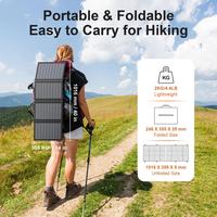 Derniers panneaux solaires miniatures 60W pliables ETFE IP67, alimentation solaire d'urgence pour le camping et les camping-cars