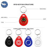 Porte-clés NFC en vrac, 30 mm, RFID, 13,56 MHz, MIFARE(R) DESFire(R), impression de logo personnalisée pour le contrôle d'accès