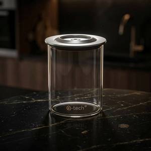 Barattolo in <span class=keywords><strong>Vetro</strong></span> Borosilicato per Alimenti con Coperchio Ermetico, Contenitore Trasparente <span class=keywords><strong>Sottovuoto</strong></span> per Chicchi di Caffè e Tè, Vendita all'Ingrosso - Product Image 1