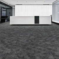 Tapis carré en PVC et nylon à poils longs, moderne, ignifuge, jacquard, amovible, épais, pour usage commercial, à prix réduit, en promotion