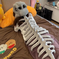 Jouets en peluche de dinosaures réalistes de haute qualité, masque de squelette de monstre dinosaure pour Halloween, jouet en peluche d'horreur, cadeau d'anniversaire créatif, OEM