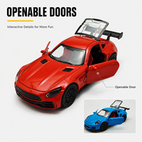 Voiture de sport miniature en métal moulé sous pression 1:36 avec fonction de recul, GTR & 911, portes ouvrantes, pour enfant - Prix usine