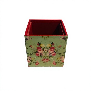 Customized MDF Eco-Friendly Storage <b>Box</b> Angel Theme Printed <b>Floral</b> Pattern Handmade Decorative Case for Home Tabletop Use SAMI - Product Image 1