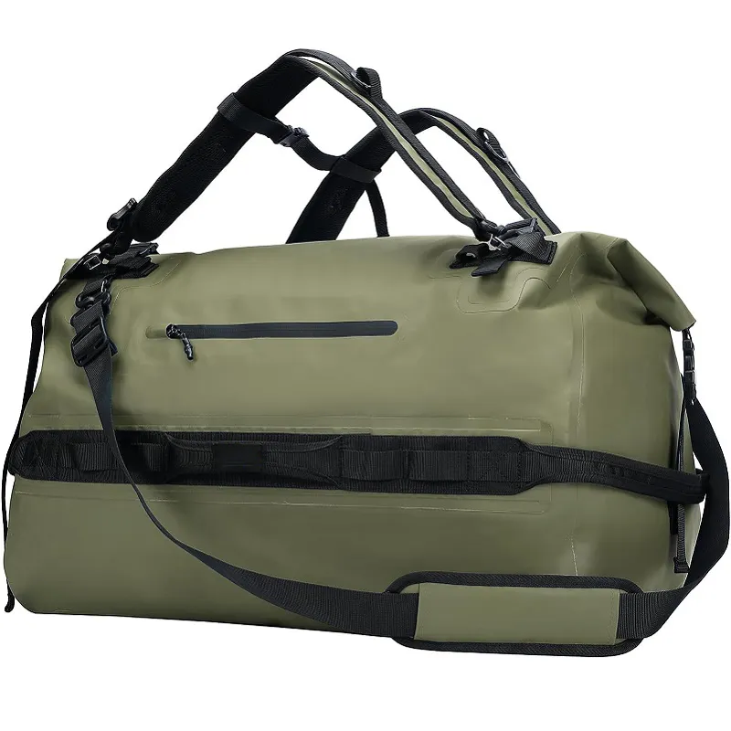 Lớn 60L 80L không thấm nước Duffel Bag ROLLTOP khô Ba lô Duffle túi cho chèo thuyền Kayak đi bè chèo thuyền cắm trại du lịch phòng tập thể dục