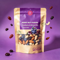 Sacs d'emballage pour céréales personnalisés en gros avec logo imprimé et fenêtre transparente pour l'emballage de bonbons, de sucre et de snacks