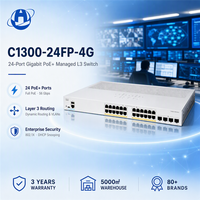 Commutateur réseau PoE+ Gigabit 24 ports Original Catalyst C1300-24FP-4G 375W, montable en rack, pour PME, bureau, téléphone IP, couche 3