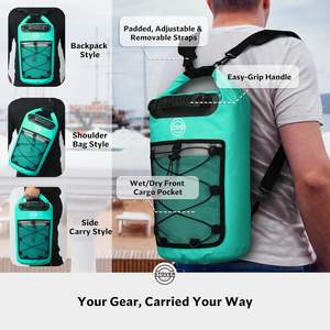 Nouveau sac à dos étanche 5/10/25/30/40L - Sac étanche flottant adapté au kayak, aux voyages, à la plage, à la <span class=keywords><strong>randonnée</strong></span> et au camping, hommes/femmes - Product Image 3