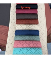Tissu en polyester écologique 1,3 mm, résistant à l'abrasion et évacuant l'humidité pour l'intérieur automobile, les canapés, les sacs et les coussins de maison