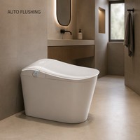 Toilette intelligente compacte avec ventilation électrique pour caravane et salle de bain moderne