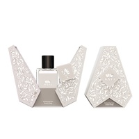 Boîte d'emballage de parfum de luxe de marque personnalisée bouteille de parfum en verre avec porte double ouverte avec boîte boîte rigide noire