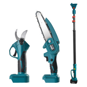 Retractable Handle Cordless Tree Pruners Pruning Scissor High Branches Cutting Shears Portable Long Reach Chain Saw Set - Product Image 1