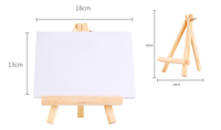 Mini tableaux en toile sur chevalet en bois, panneaux de peinture blancs pour artistes, pour la peinture artisanale, le dessin et les artistes