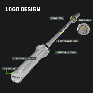 Rouser Fitness Galvanoplastie Musculation Barbell Olimpic <span class=keywords><strong>Bar</strong></span> 1.2m 1.5m 1.8m 2m 2.2m Personnalisable Logo Taille Barbell <span class=keywords><strong>Bar</strong></span> - Product Image 2