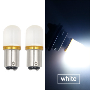 Clignotants et feux de freinage pour voiture 1156 1157 BA15S LED, lumières de voiture 12V, blanc stroboscopique - Product Image 2