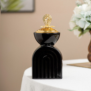 Bruciatore d'Incenso Moderno e Semplice a Forma di Arco, Bianco e Nero, Decorazione per la Casa e Festività Arabe del Medio Oriente - Product Image 4