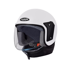 Casco da Moto Modulare 308 in ABS a Prezzo di Fabbrica Nuovo Modello Classico Demi-Jet con Doppia Visiera Spedizione Gratuita per Ciclismo e Motociclismo - Product Image 1