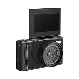 Vlogビデオカメラ デジタルズーム 手ぶれ補正 コンパクトVlogカメラ 旅行用 180度回転スクリーン付き - Product Image 4