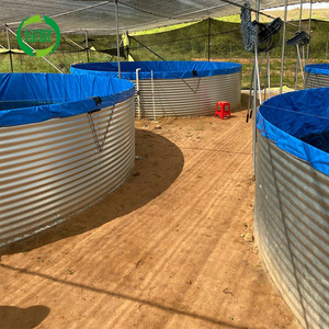 15000L rond étang Tilapia pisciculture réservoirs RAS circulaire aquaculture réservoirs ondulés - Product Image 1