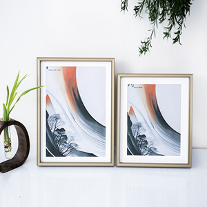 Kim loại hiện đại khung ảnh Matte bạc kết thúc nhẹ bền khung nhôm cho tường hoặc bàn - Product Image 2