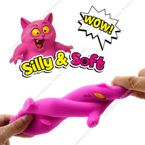 Sıcak satış yumuşak sıkı sıkmak oyuncak çılgın CatToy dolu Anti stres streç Fidget TPR kum yağ çılgın kedi oyuncak - Product Image 6