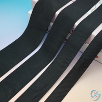 Vente d'usine : Bandes élastiques plates en polyester durable, blanches et noires, de haute qualité, tailles personnalisables, pour vêtements