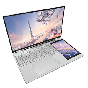Usine en gros mince Portable 15.6 pouces + 7 pouces double écran ordinateur portable de bureau 180 ° corps pliant nouvel ordinateur portable - Product Image 3