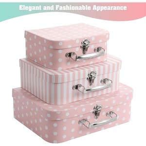 3-piece cardboard tote <b>box</b> storage <b>box</b>, suitable for <b>photo</b> storage and furniture storage, customizable as needed - Product Image 4