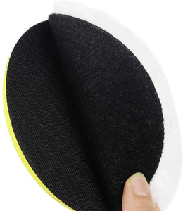 US Local Stock Ships In 24H Free Shipping USA 4PCS 5&quot; Hook And Loop Auto Wool <strong>Buffer</strong> Wheels Polishing Waxing Buffing Pads - Product Image 4