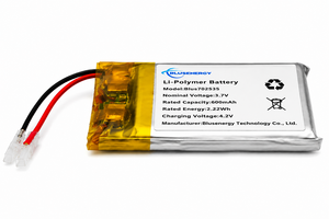 แบตเตอรี่ลิเธียมโพลิเมอร์แบบชาร์จได้ 702535 3.7V 600mAh พร้อมสายเชื่อมต่อสำหรับอุปกรณ์อิเล็กทรอนิกส์ขนาดเล็ก - Product Image 3