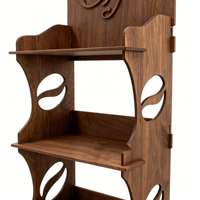 Support de présentation de café personnalisé avec logo, présentoir en bois pour sacs de café, solution de présentation haut de gamme pour les cafés