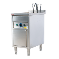 Cuiseur à nouilles électrique vertical de haute qualité RKMF-JP146 en acier inoxydable, cuisinière à nouilles à six bacs