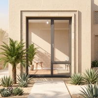 Ventanas Modernas de Aluminio Aisladas Térmicamente Sunshine USA, Doble Acristalamiento, Resistentes a Huracanes, Silenciosas, con Persianas Integradas, para Viviendas