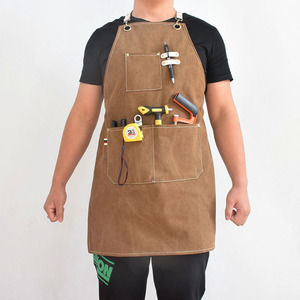 Tablier en toile cirée, pour artiste, barbier, <span class=keywords><strong>boulanger</strong></span>, menuisier, outil de travail - Product Image 5