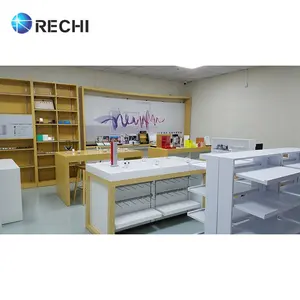 RECHI הקמעונאי נייד טלפון חנות תצוגת מתקן ריהוט עבור טלפון חנות קישוט עם טלפון אבזר מדף & דלפק שולחן